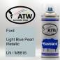 Preview: Ford, Light Blue Pearl Metallic, LN / M8816: 400ml Sprühdose, von ATW Autoteile West.